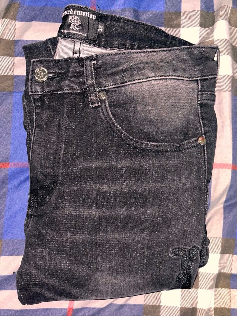 Mixed Emotion Black Jeans